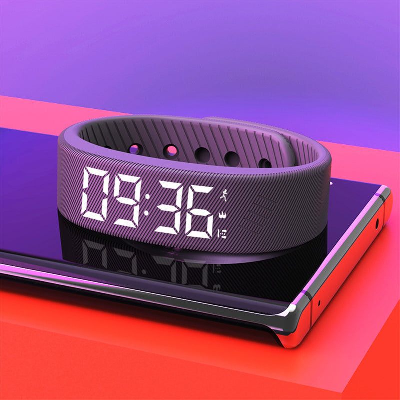 Smart LED Waterproof Wristband with Pedometer & Vibration Alarm
