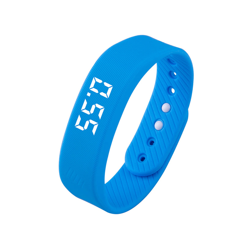 Smart LED Waterproof Wristband with Pedometer & Vibration Alarm